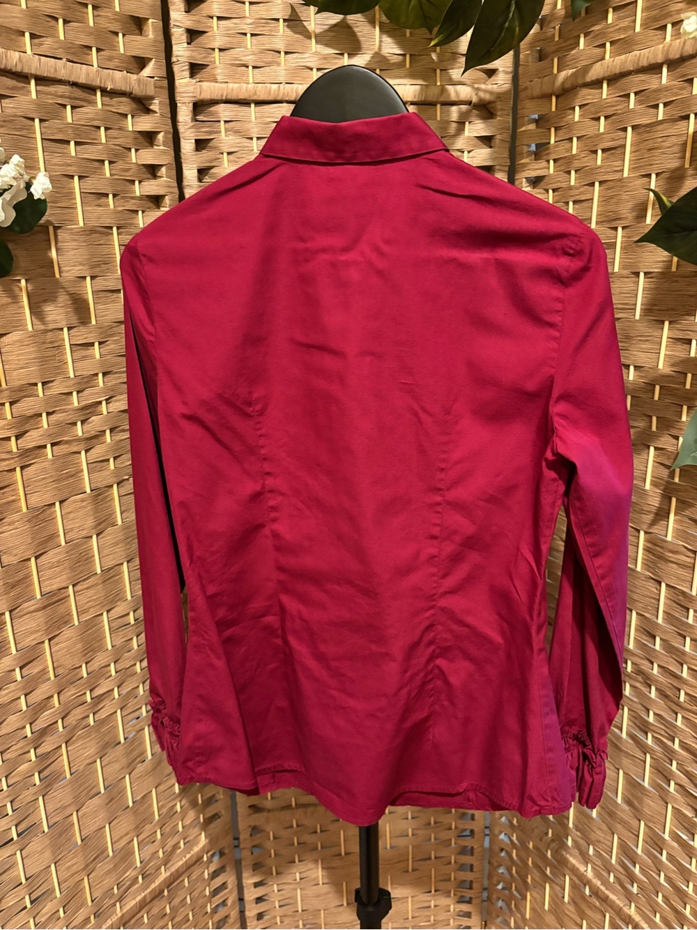 Vintage Miu Miu Deep Raspberry Button-Down - Picture 3 of 6